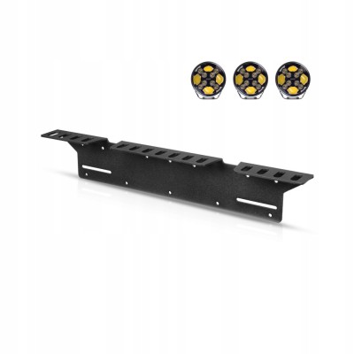 PURELUX HD Mocowanie na 3 Lampy wspornik do tablicy rejestracyjnej lub LED