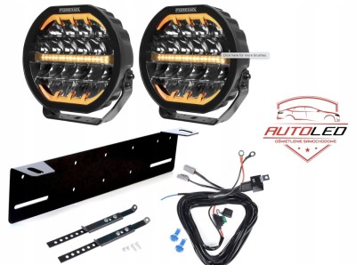 Purelux Ranger 9 2 Lampy LED dalekosiężna ostrzegawcza 12V 24V PowerBoost