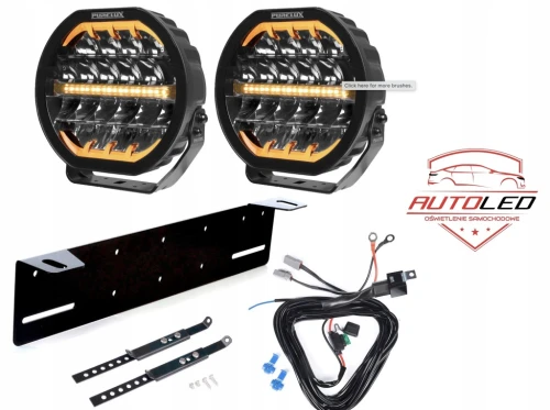 Purelux Ranger 9 2 Lampy LED dalekosiężna ostrzegawcza 12V 24V PowerBoost