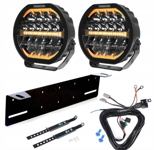 Purelux Ranger 9 2 Lampy LED dalekosiężna ostrzegawcza 12V 24V PowerBoost