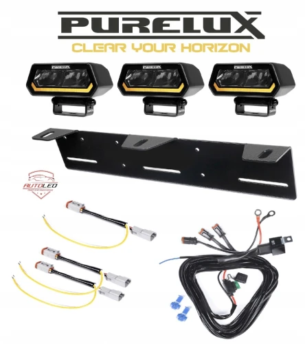 3 X Lampa robocza dodatkowa LED PURELUX Panther Alpha 20 - 10 cm 20W Spot