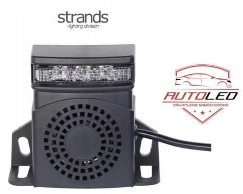 Alarm cofania STRANDS 9-80V LED sygnał dźwiękowy Alarm cofania IP67 lampa
