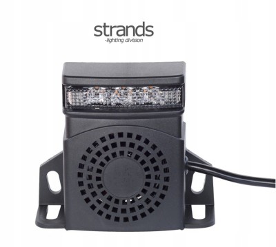 Alarm cofania STRANDS 9-80V LED sygnał dźwiękowy Alarm cofania IP67 lampa