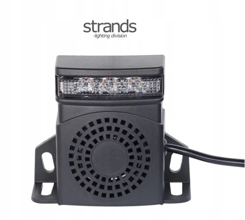 Alarm cofania STRANDS 9-80V LED sygnał dźwiękowy Alarm cofania IP67 lampa