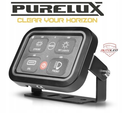 PURELUX Multi-Switch Panel Sterowania 4 Przyciski RGB 12V 24V LED Off Road