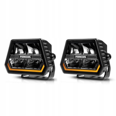 2x PURELUX Panther Alpha 60 lampa LED 12 cm 120W Spot Lampa robocza dodat