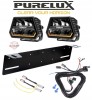 2 x PURELUX Panther Alpha 60 lampa LED 12 cm 120W spot Lampa robocza Zestaw