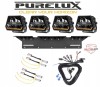4 x PURELUX Panther Alpha 60 lampa LED 12 cm 240W spot Lampa robocza Zestaw