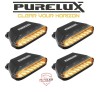 4x Purelux Radar R65, HS20608, 9–36 V, R65 Class 1, 6 trybów błysku, IP69K
