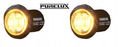Lampka ostrzegawcza PURELUX Strobe Round - 12/24V / 8W / 36 mm Stroboskop