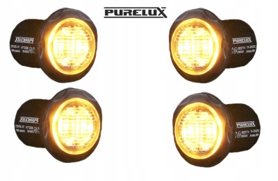 Lampka ostrzegawcza PURELUX Strobe Round - 12/24V / 8W / 36 mm Stroboskop