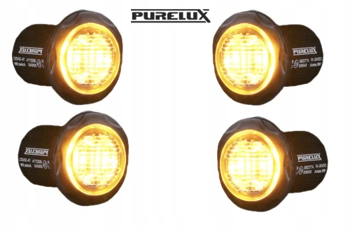 Lampka ostrzegawcza PURELUX Strobe Round - 12/24V / 8W / 36 mm Stroboskop