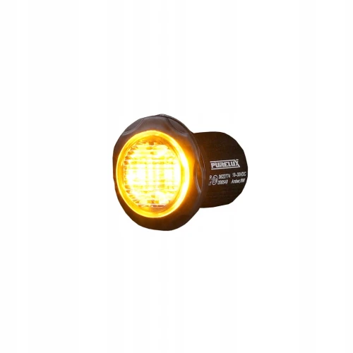 Lampka ostrzegawcza PURELUX Strobe Round - 12/24V / 8W / 36 mm Stroboskop