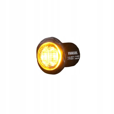 Lampka ostrzegawcza PURELUX Strobe Round - 12/24V / 8W / 36 mm Stroboskop