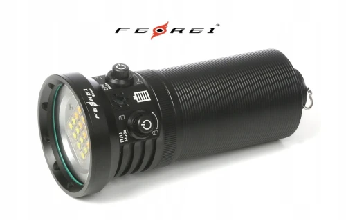 FEREI SHINE Latarka do Nurkowania LED 13000lm UV Białe RED Akumulator 150m