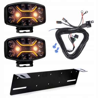 STRANDS 2 X HALOGEN LAMPA LED DARK KNIGHT INSANE 270698 120W czarny