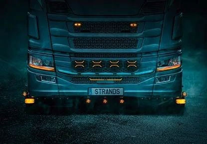 STRANDS 2 X HALOGEN LAMPA LED DARK KNIGHT INSANE 270698 120W czarny