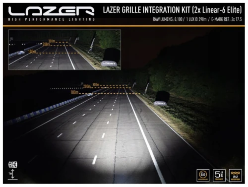 Zestaw LED Dodge RAM 1500 (2019-2023), 2 x Lazer Linear 6 Elite