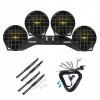 PURELUX 9110 Lampa dalekosiężna LED DRL – 23 cm / 175W okrągła Zestaw WRC