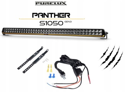 PURELUX Panther S1050 GEN3 LED Bar 103 cm / 432W Prosty Panel Led + Zestaw