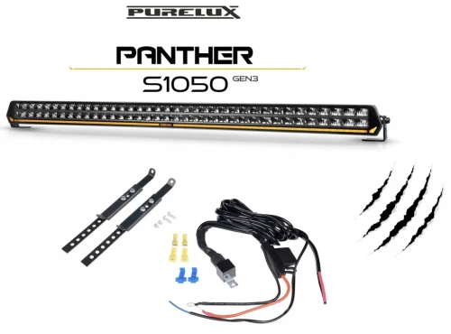 PURELUX Panther S1050 GEN3 LED Bar 103 cm / 432W Prosty Panel Led + Zestaw
