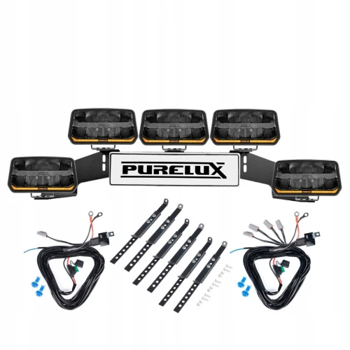 5x PURELUX Panther 11 WRC Światło pomocnicze – 850W Potężna Lampa LED 24 cm