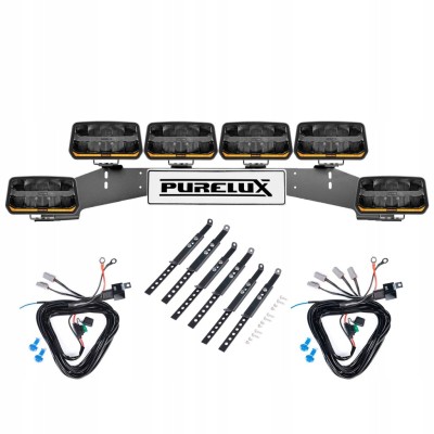 6x PURELUX Panther 11 WRC Światło pomocnicze 1020W Potężna Lampa LED 24 cm