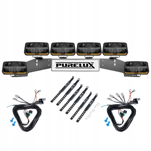 6x PURELUX Panther 11 WRC Światło pomocnicze 1020W Potężna Lampa LED 24 cm