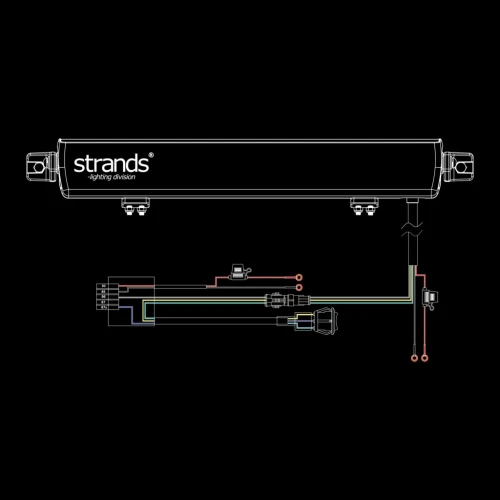 Lampa LED Bar STRANDS Skylord 20 / 51 cm / 170W + XBB Dongle & PowerUnit