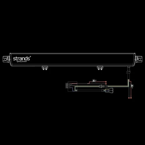 Lampa LED Bar STRANDS Skylord 30 / 75 cm / 276W combo dalekosiężna