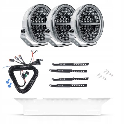 Strands Firefly Professional 9" 141W Lampy LED dalekosiężna 22cm BIAŁA 3szt