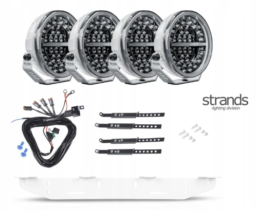 Strands Firefly Professional 9" 141W Lampy LED dalekosiężna 22cm BIAŁA 4szt
