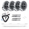 Strands Firefly Professional 9" 141W Lampy LED dalekosiężna 22cm BIAŁA 4szt