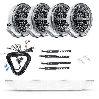 Strands Firefly Professional 9" 141W Lampy LED dalekosiężna 22cm BIAŁA 4szt