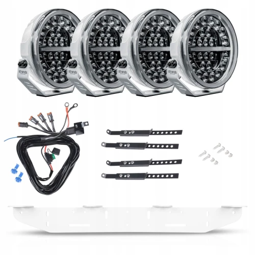 Strands Firefly Professional 9" 141W Lampy LED dalekosiężna 22cm BIAŁA 4szt