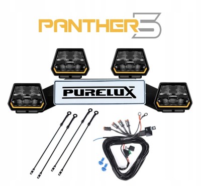 Purelux Panther 5 WRC 4x Lampa LED 90W 15cm PowerBoost 6560lm Instalacja