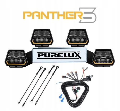 Purelux Panther 5 WRC 4x Lampa LED 90W 15cm PowerBoost 6560lm Instalacja