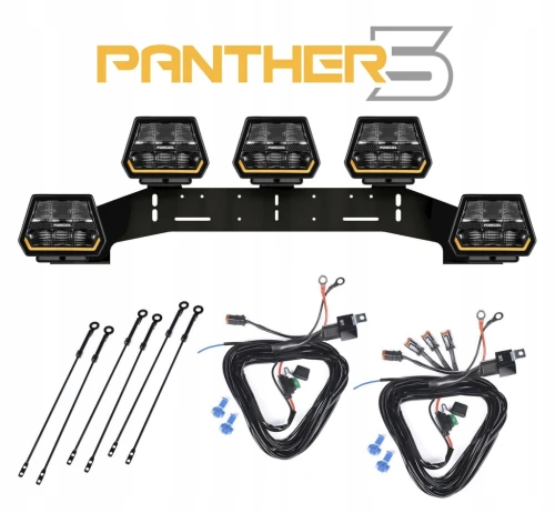Purelux Panther 5 WRC 5x Lampa LED 90W 15cm PowerBoost 6560lm Instalacja