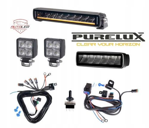 Zestaw Lamp LED ATV PURELUX Standard Quad Off Road Kompletny