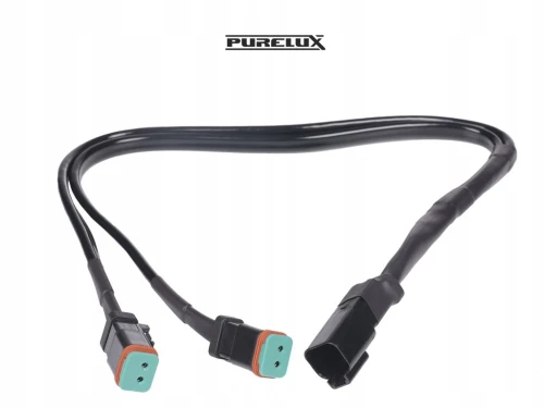 PURELUX Split Cable rozgałęźnik do wiązek 12V/24V Kabel rozdzielający DT-2