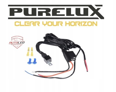 Wiązka przewodów z przekaźnikiem - Purelux HD, 12V, 500W