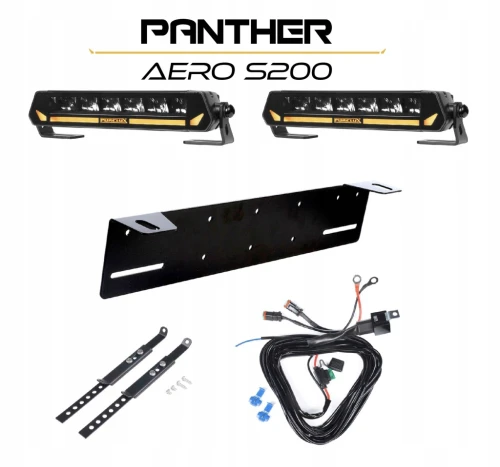 PURELUX 2x Panther Aero S200 LED Bar 22cm 60W 4209lm mocowanie + instalacj