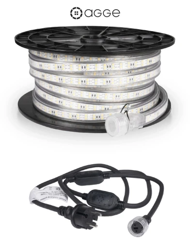 AGGE 230V – TAŚMA LED ROBOCZA 15 M / 1500 LM/M / 12 W/M / IP65