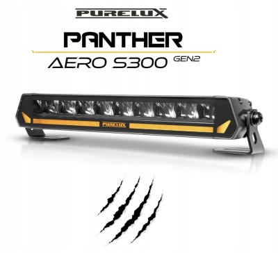 Listwa LED PURELUX Panther Aero S300 - Prosty / 30 cm / 54W / Ref. 17.5