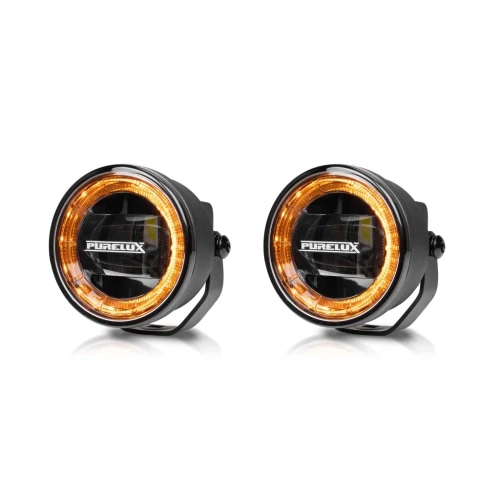 PURELUX F330 2x Lampa Przeciwmgielna LED 90mm 30W 12V 24V / 1825lm + instal