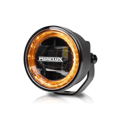 PURELUX F330 2x Lampa Przeciwmgielna LED 90mm 30W 12V 24V / 1825lm + instal
