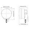 PURELUX F330 2x Lampa Przeciwmgielna LED 90mm 30W 12V 24V / 1825lm + instal