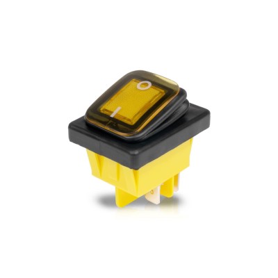 PURELUX HD Rocker Włącznik Przełącznik ON OFF LED IP67 12V 24V Pomarańczowy