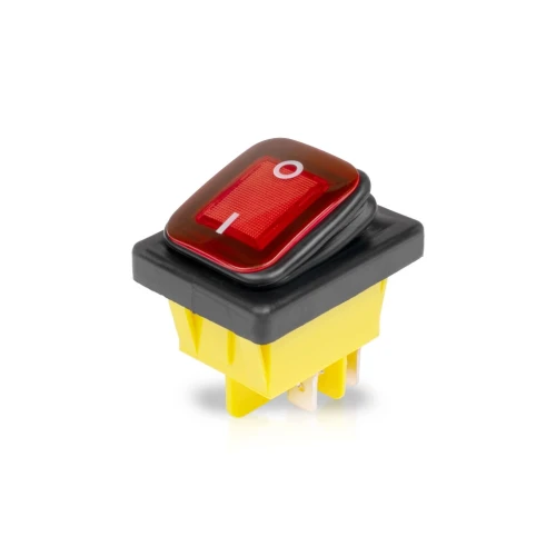 PURELUX HD Rocker Włącznik Przełącznik ON OFF LED 30A IP67 12V 24V Czerwony