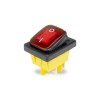 PURELUX HD Rocker Włącznik Przełącznik ON OFF LED 30A IP67 12V 24V Czerwony